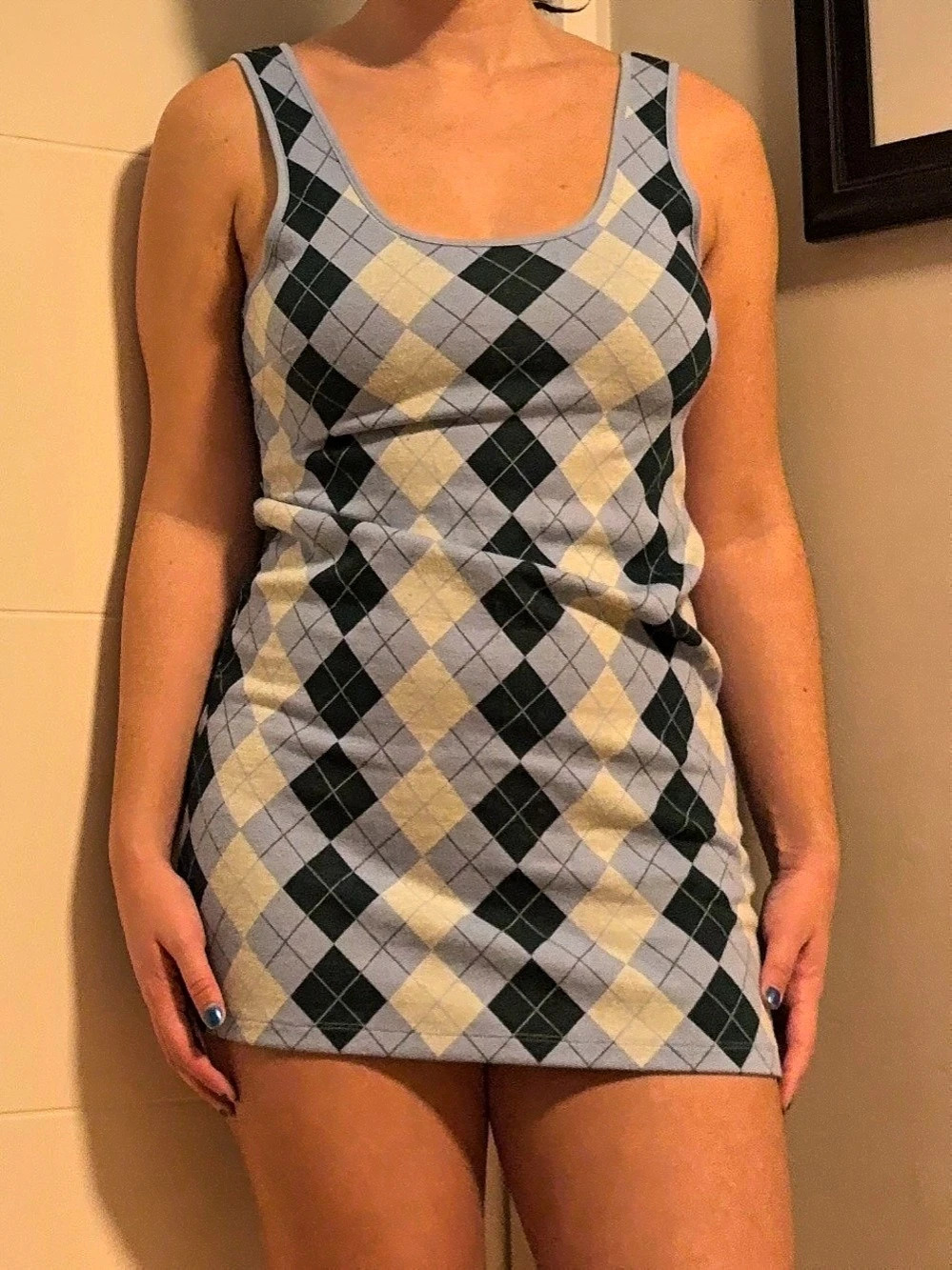 Women's Argyle Mini Dress